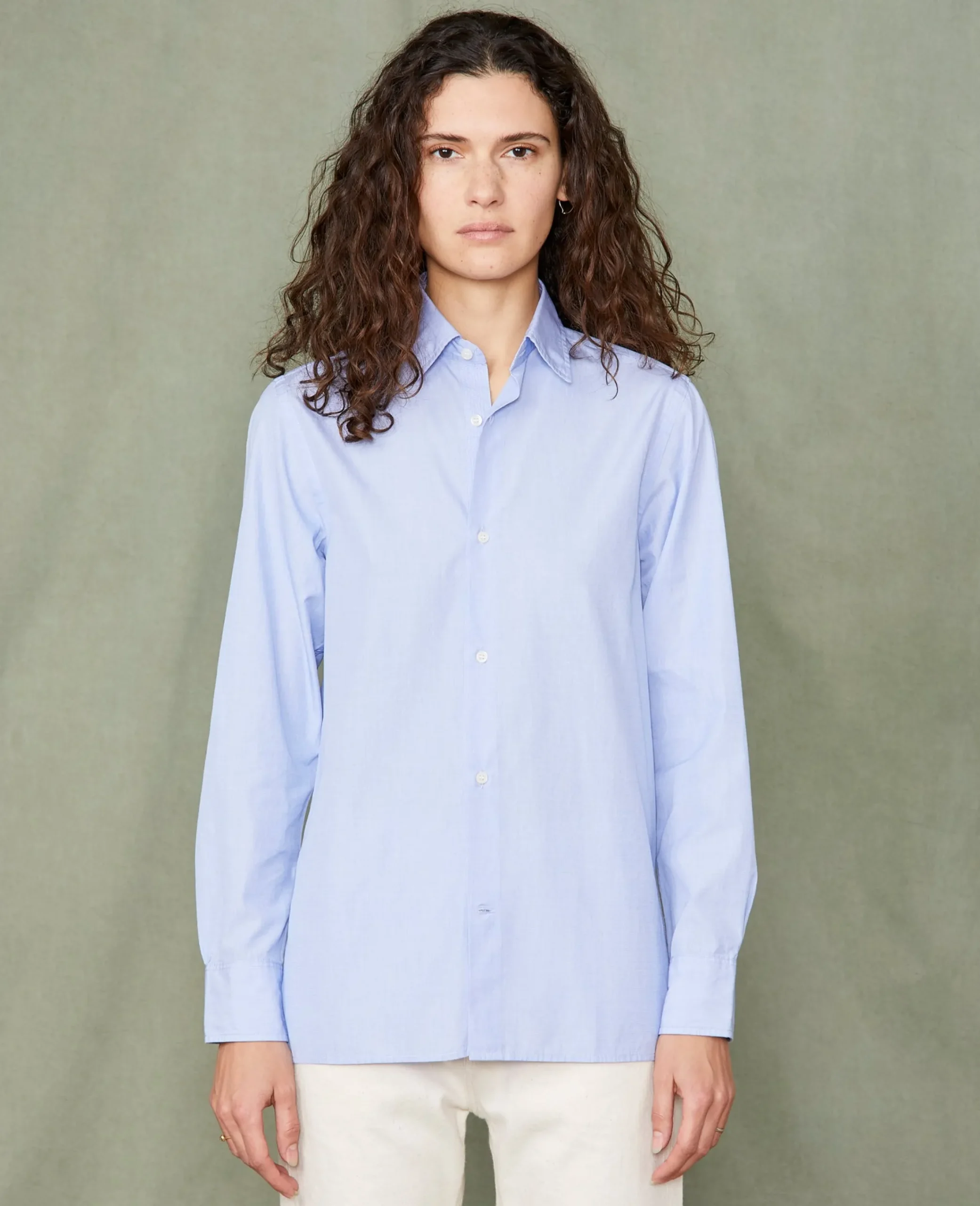 Chemise new soft collar popeline de coton organique