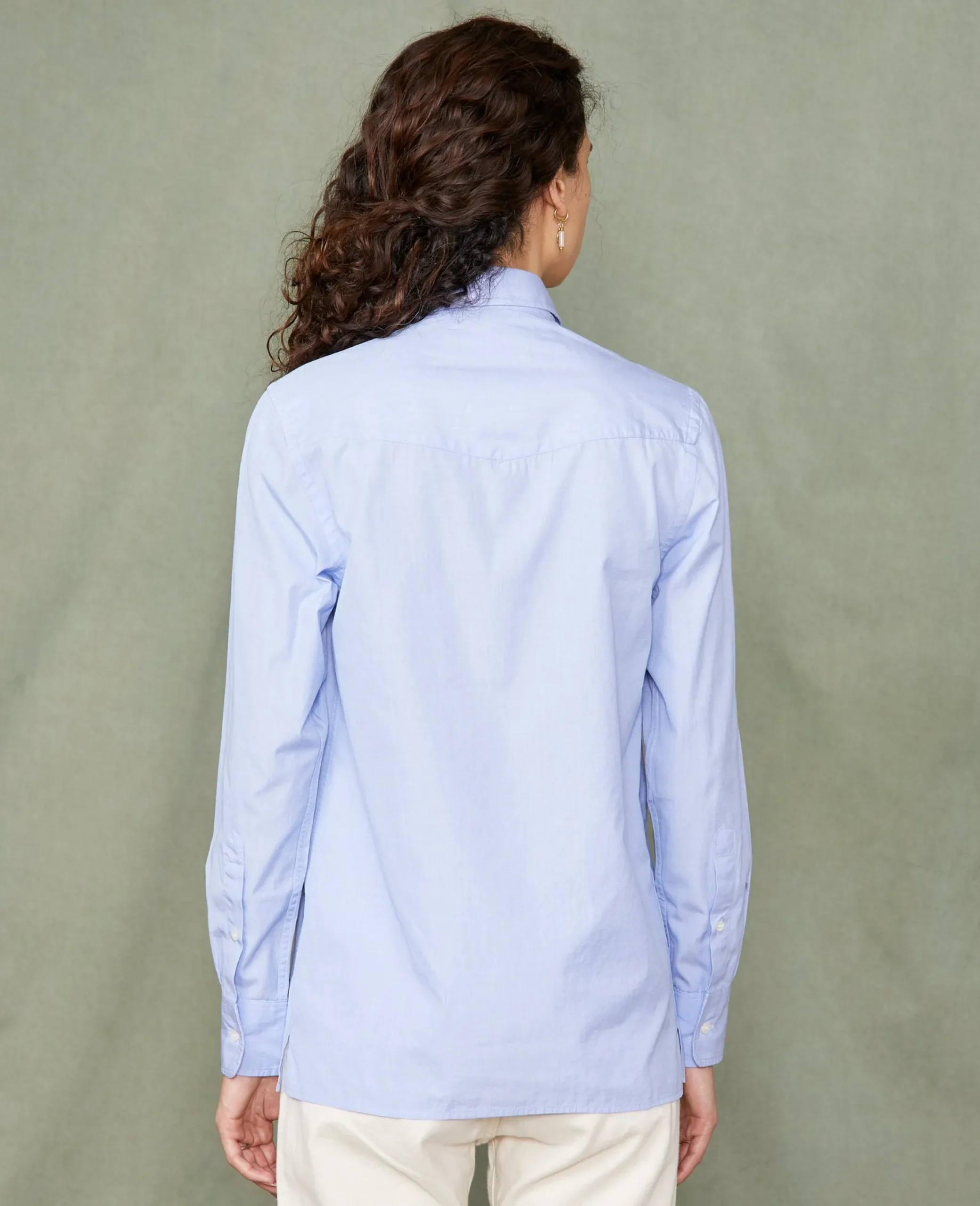 Chemise new soft collar popeline de coton organique