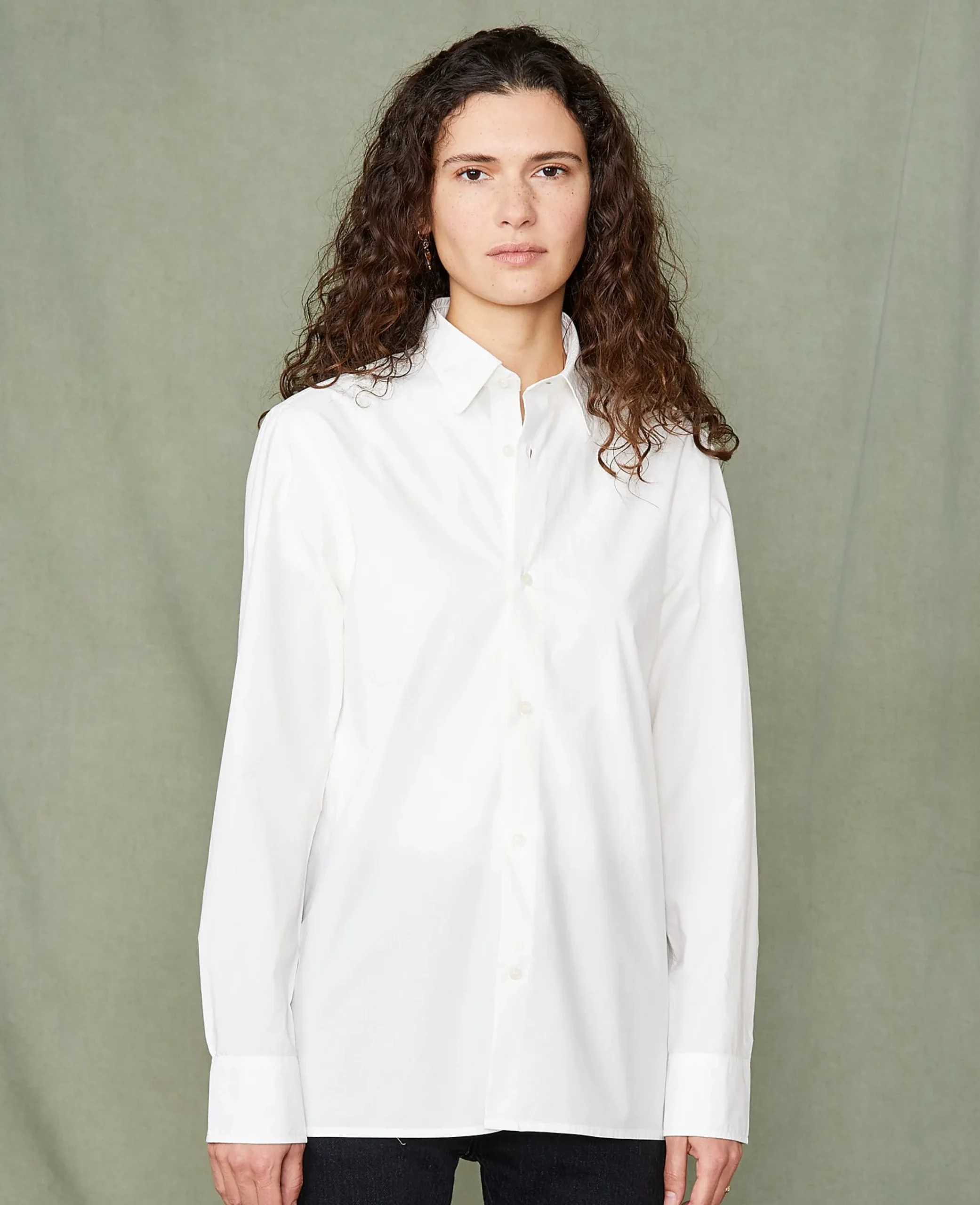 Chemise new soft collar popeline de coton organique
