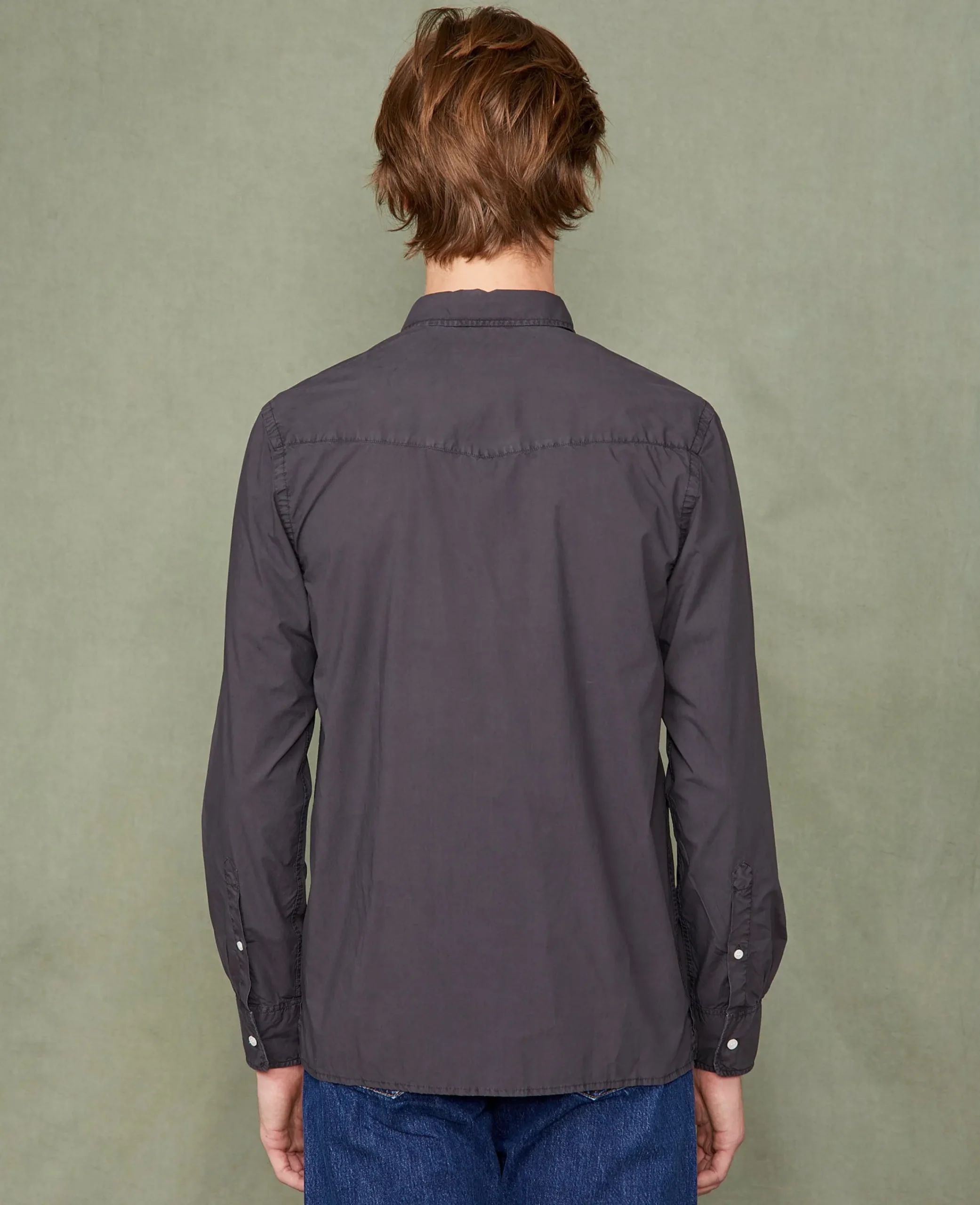Chemise new soft collar popeline de coton organique