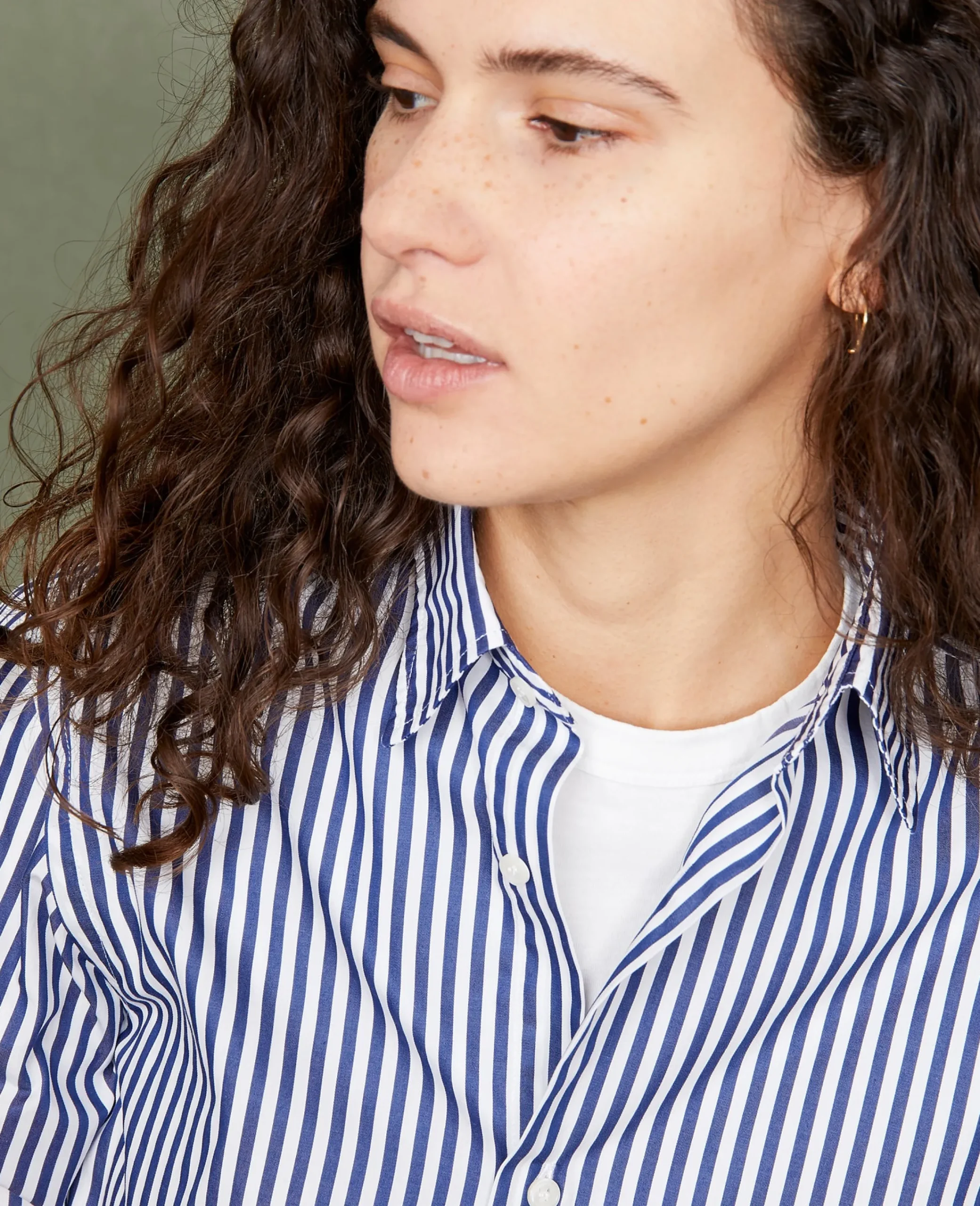 Chemise new soft collar popeline de coton organique