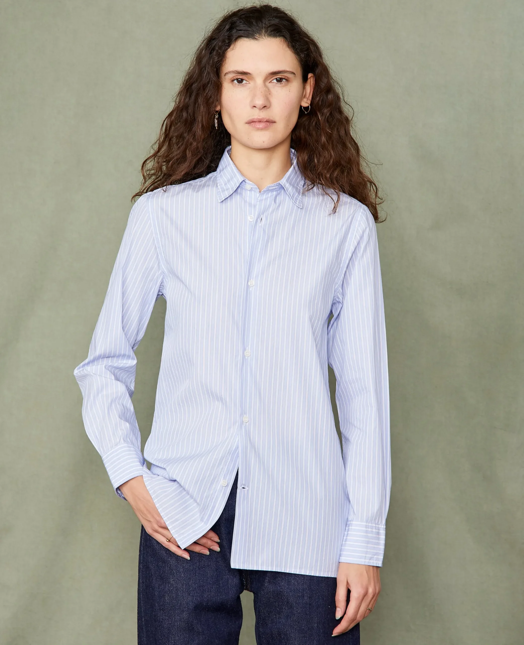 Chemise new soft collar popeline de coton organique