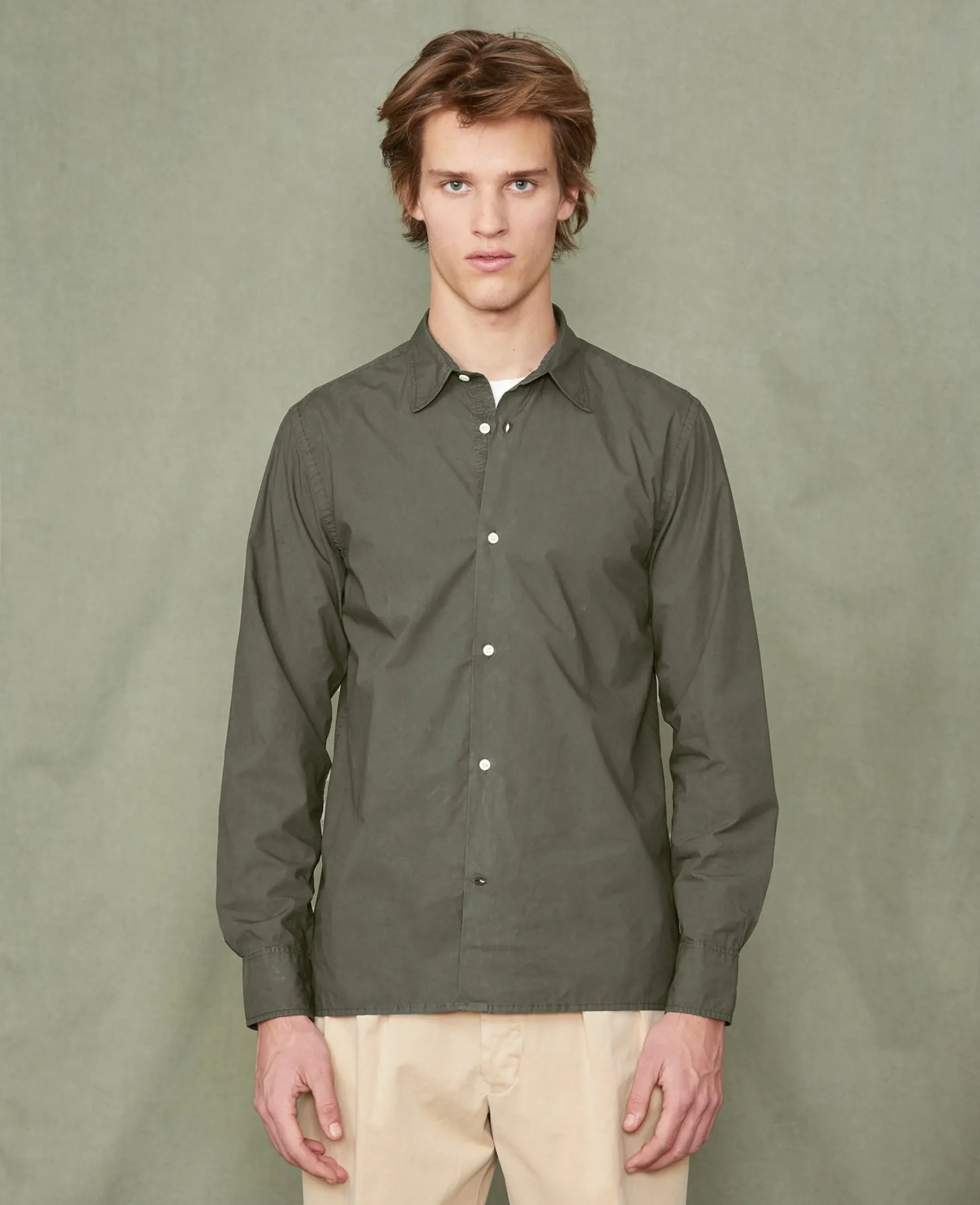 Chemise new soft collar popeline de coton organique