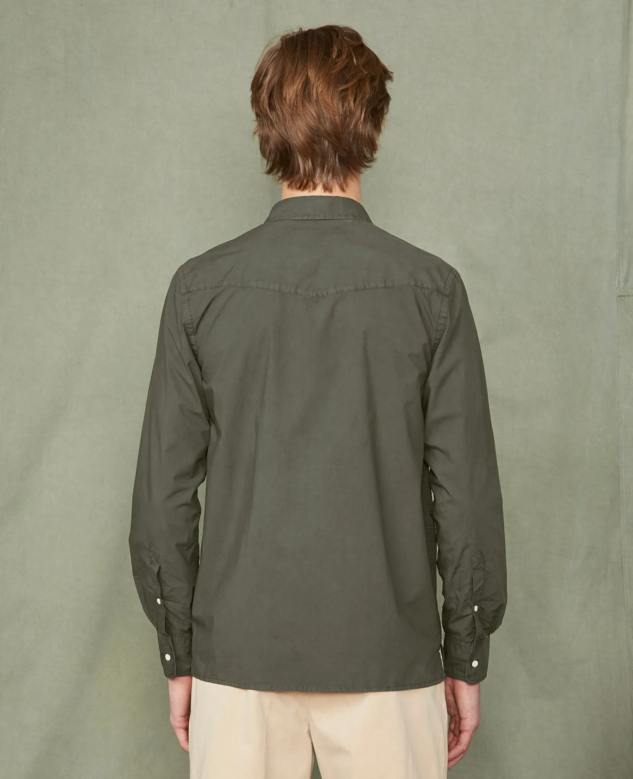 Chemise new soft collar popeline de coton organique