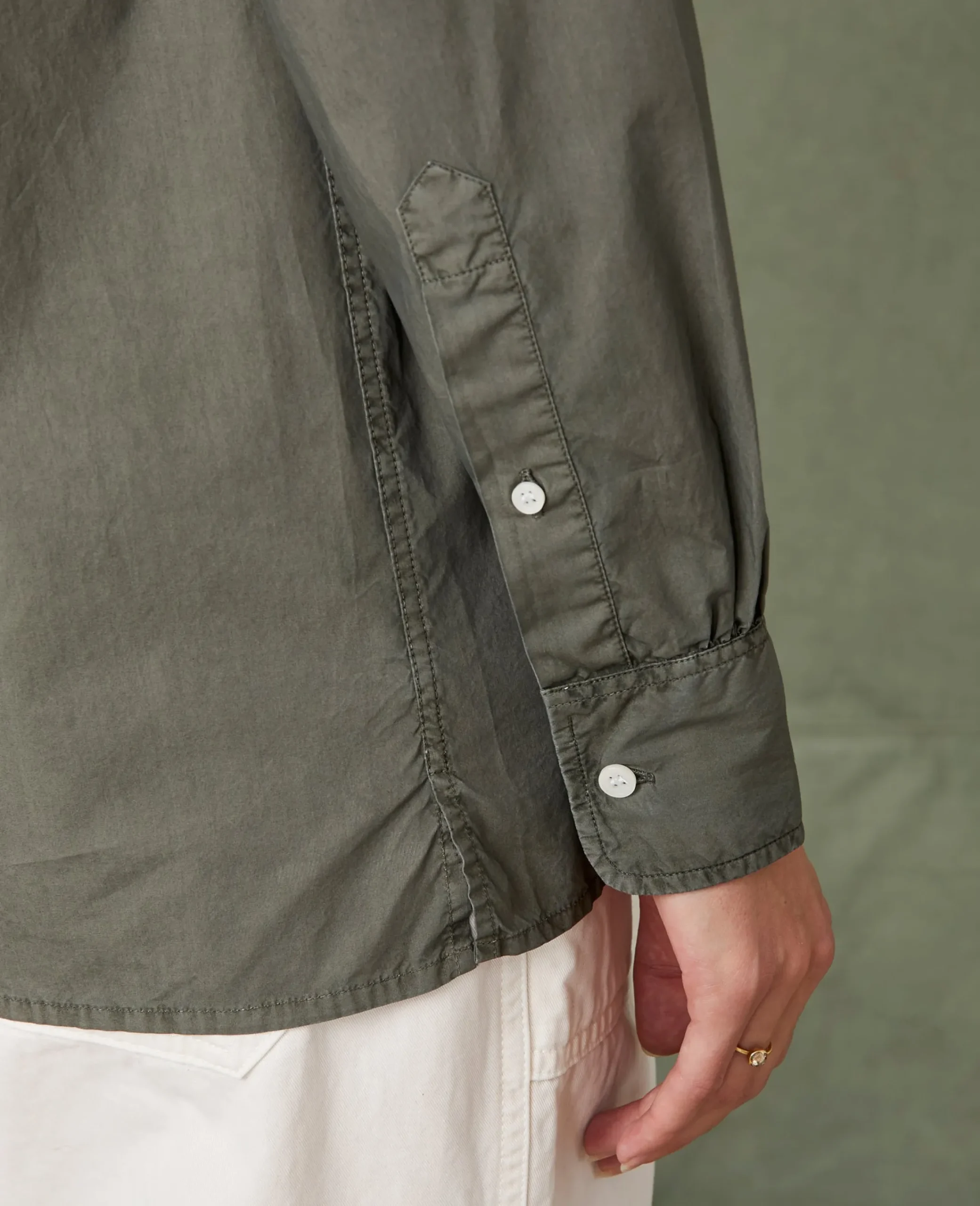 Chemise new soft collar popeline de coton organique