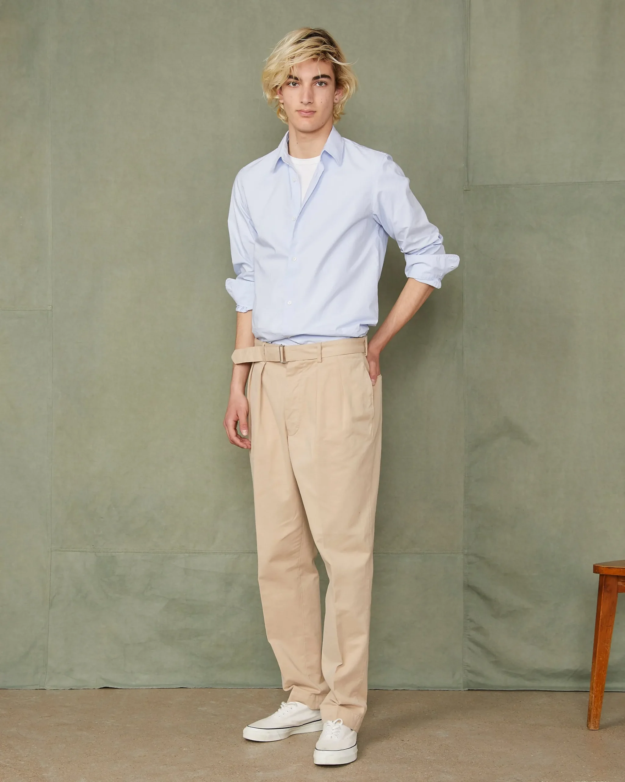 Chemise new soft collar popeline de coton organique