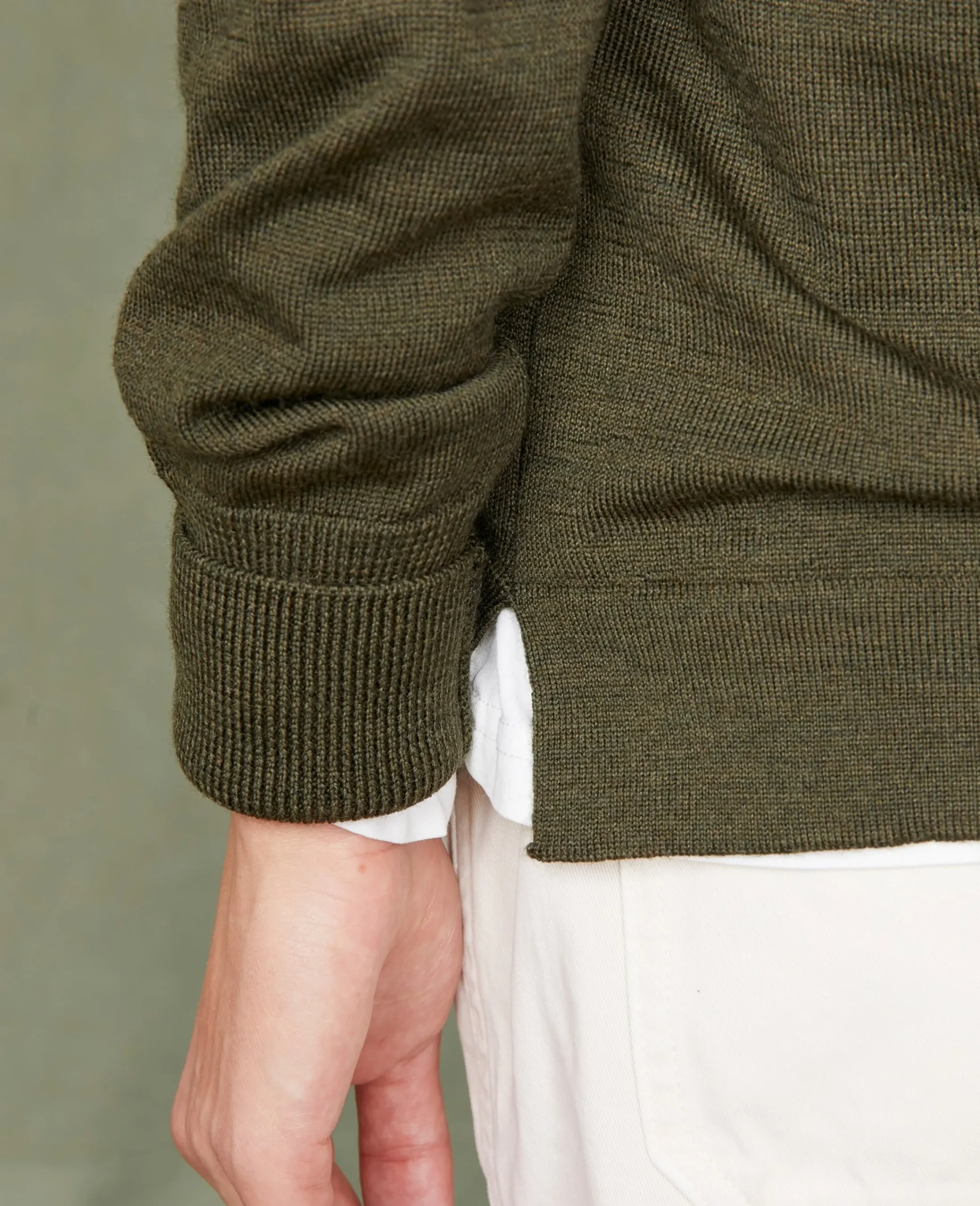 Pull col rond laine merinos italienne