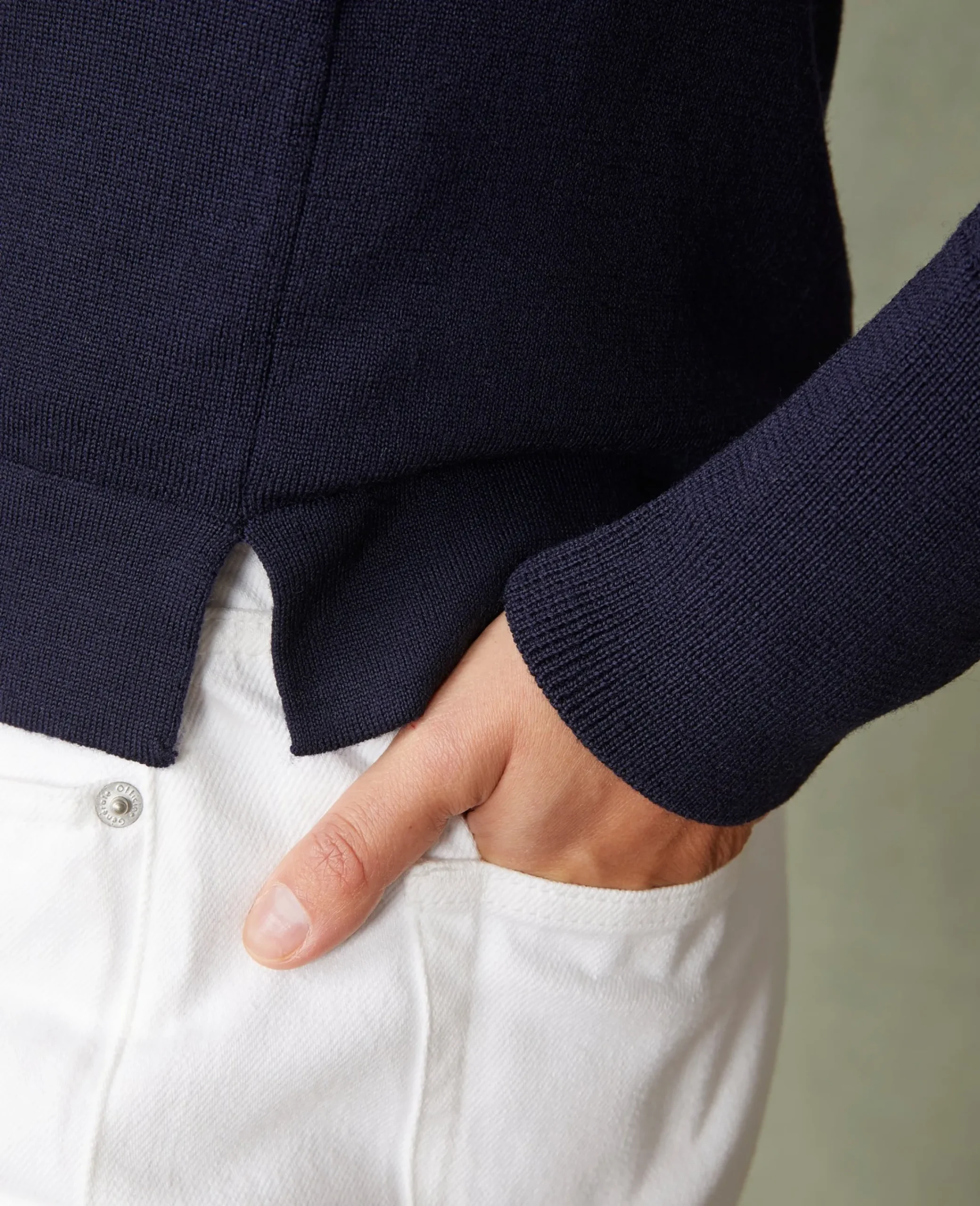 Pull col roulé laine mérinos italienne