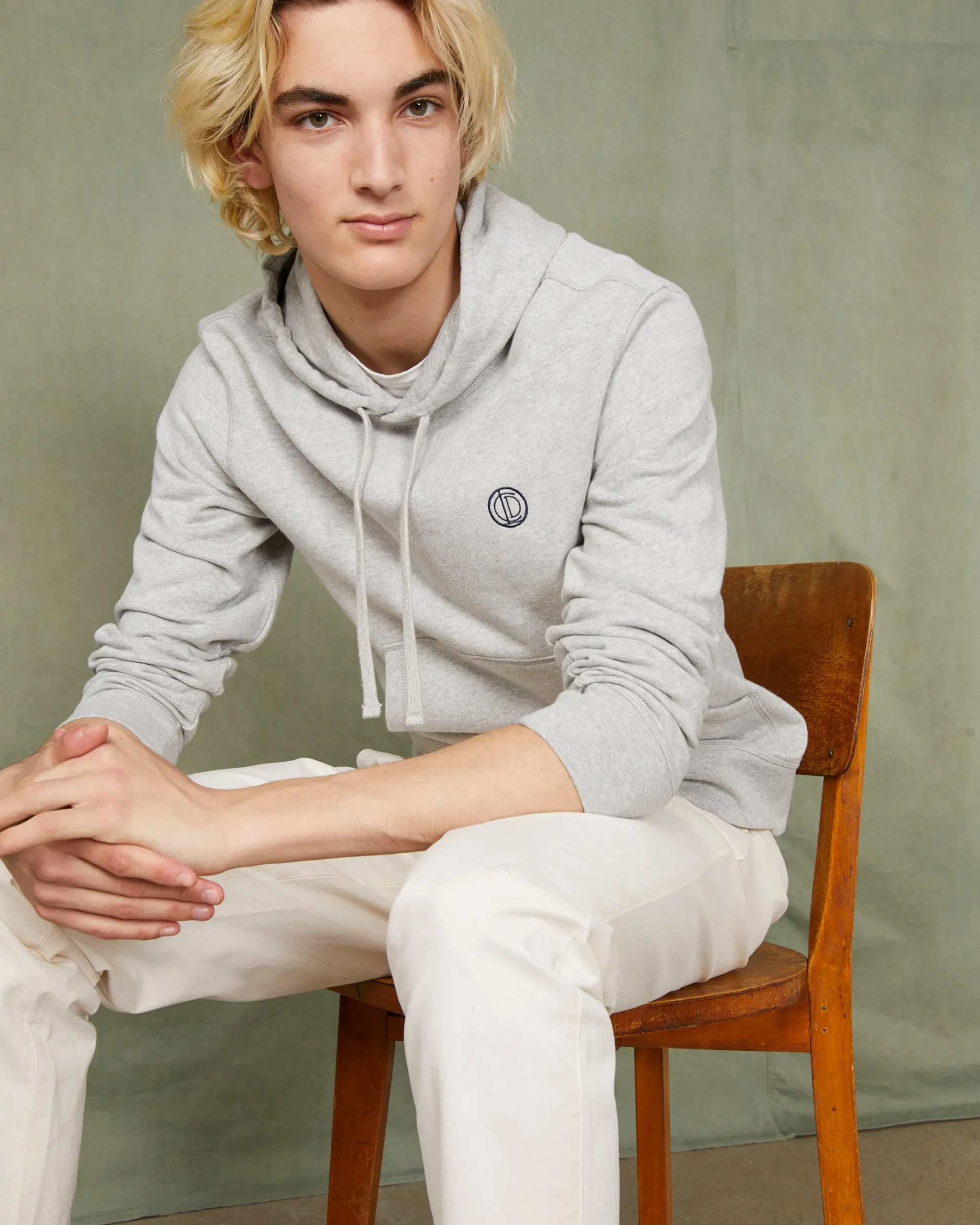 Sweatshirt a capuche molleton de coton organique
