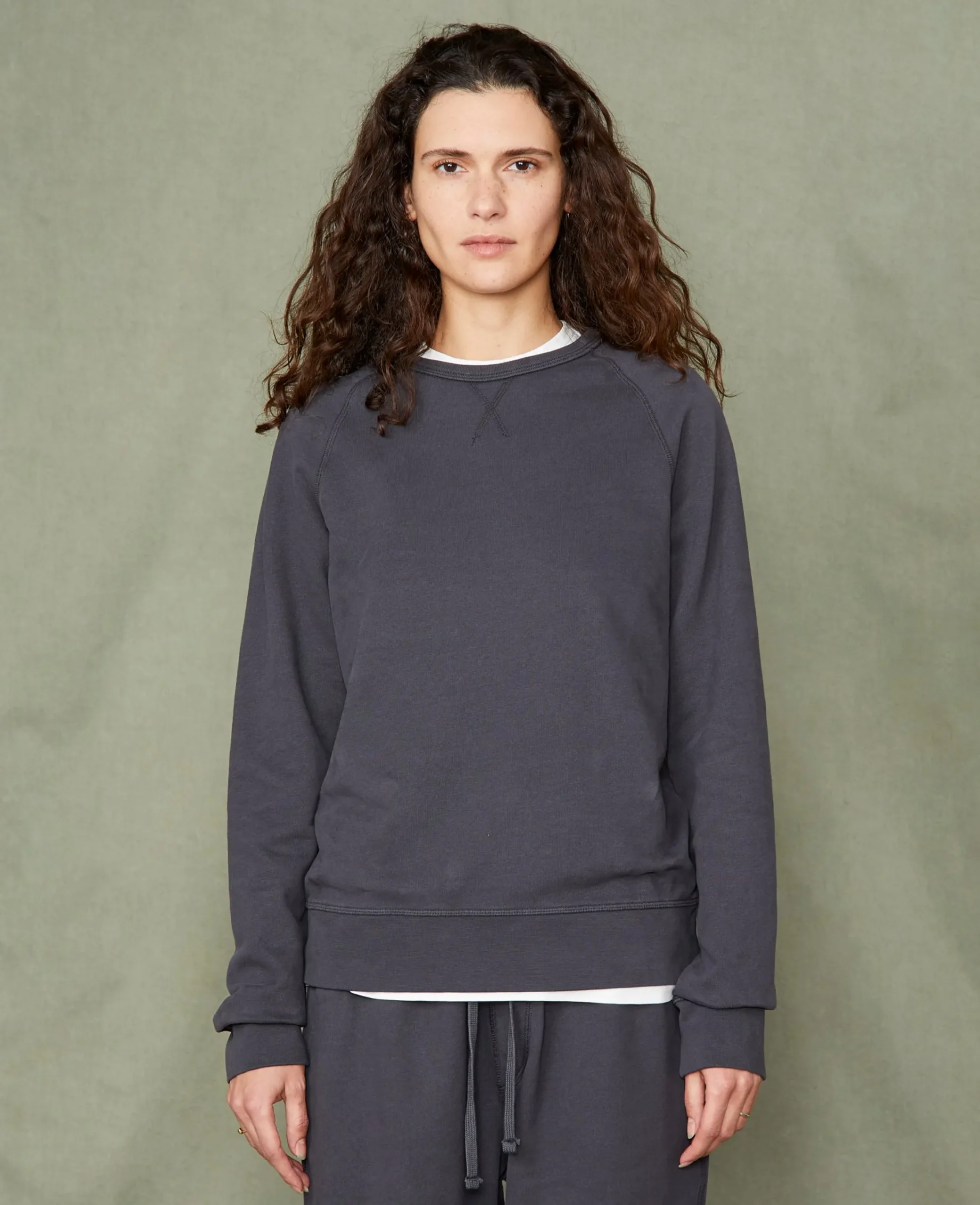 Sweatshirt col rond coton organique