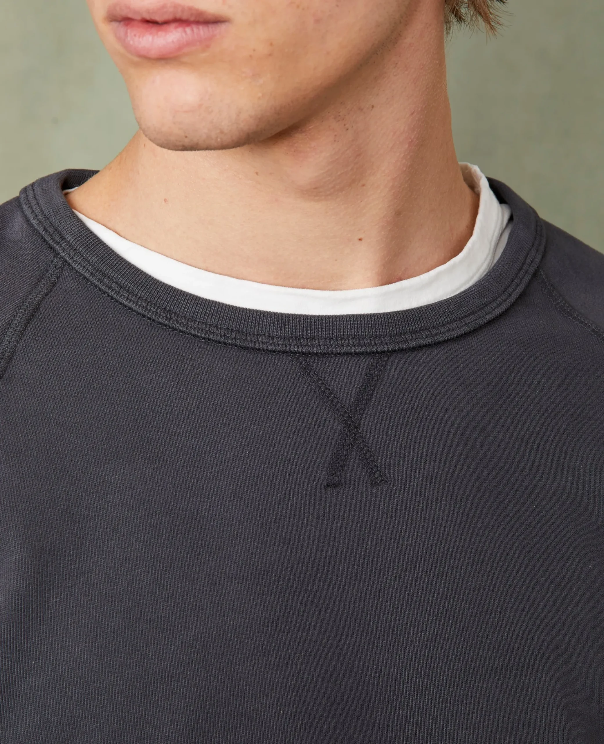 Sweatshirt col rond coton organique