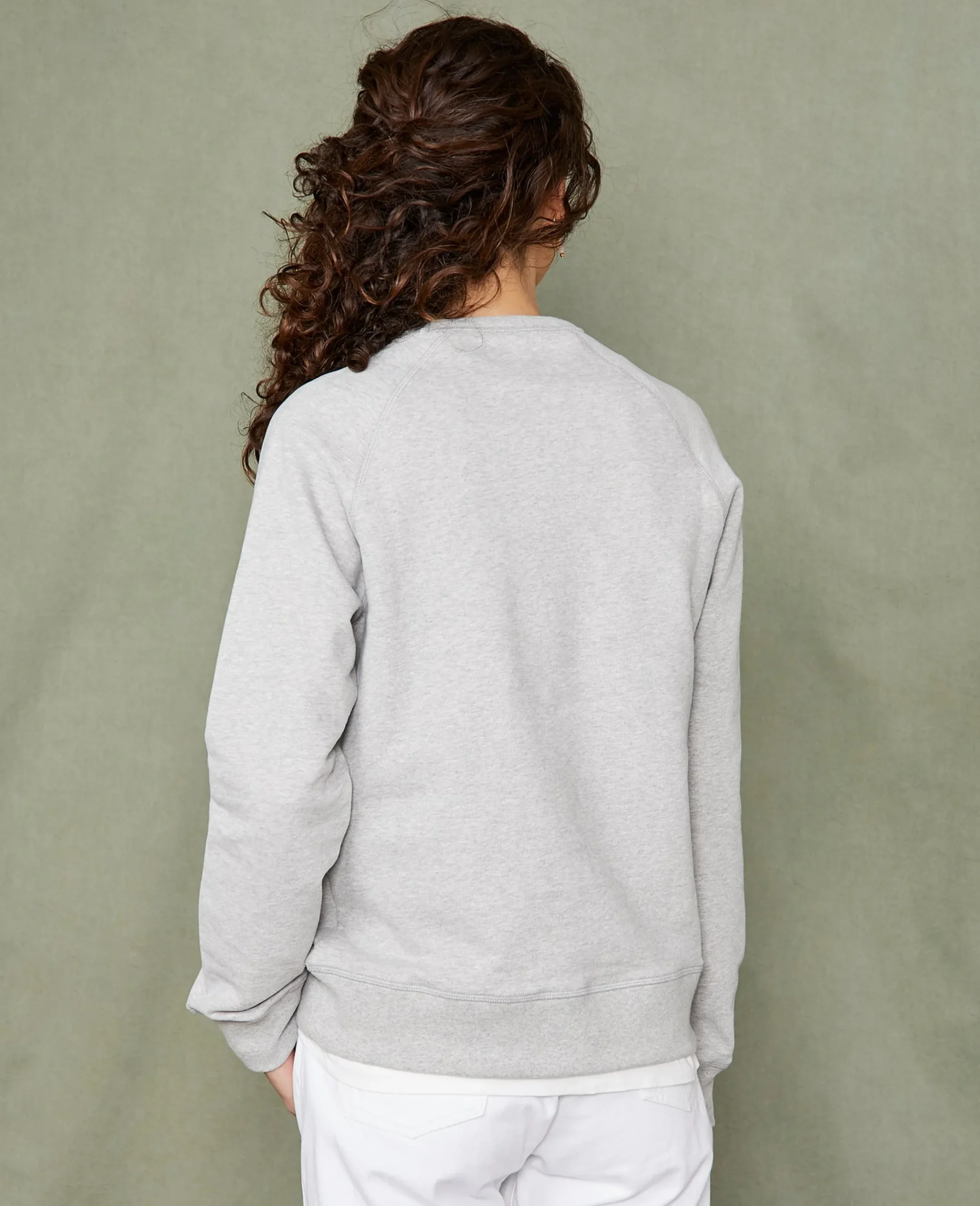 Sweatshirt col rond coton organique