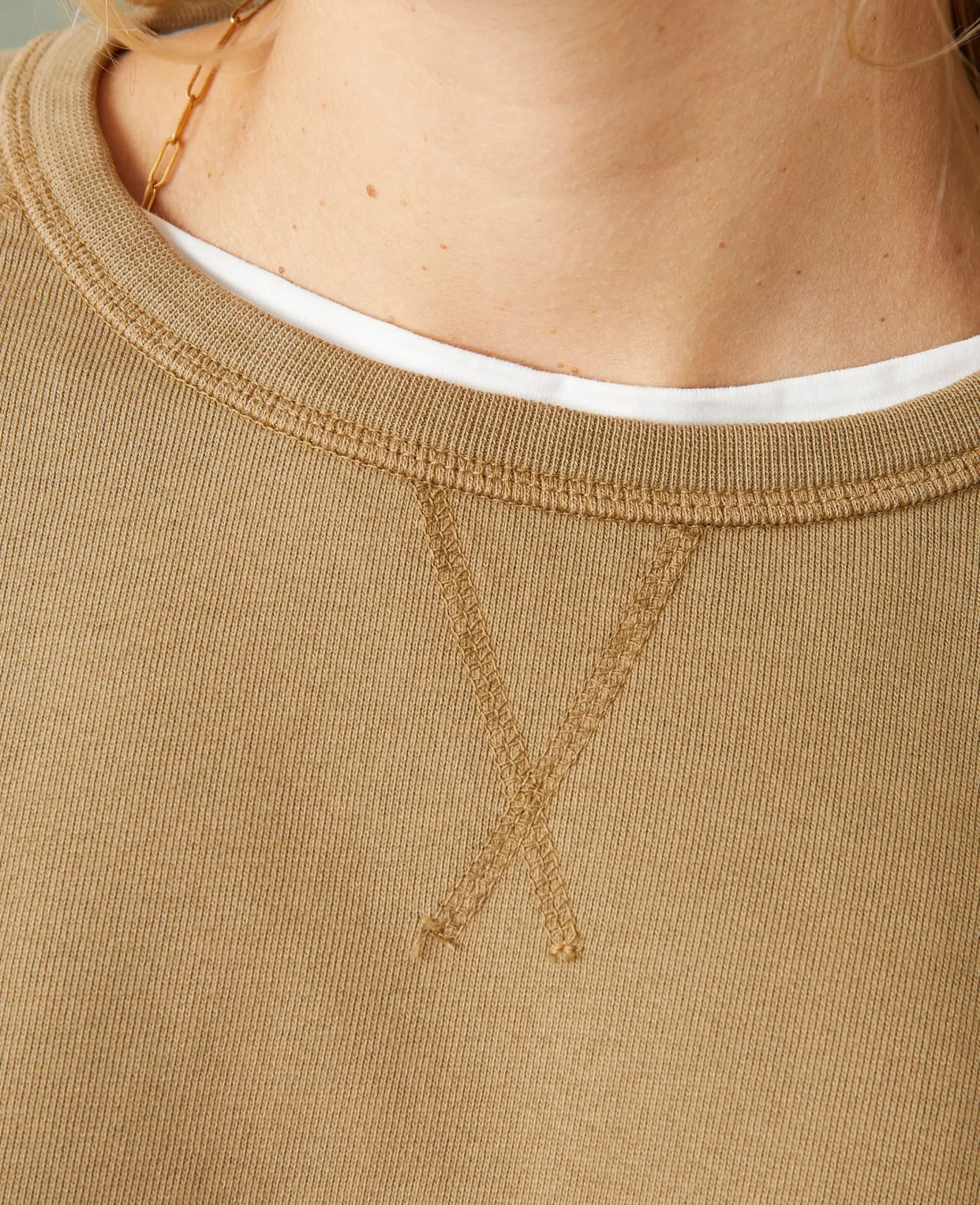 Sweatshirt col rond coton organique