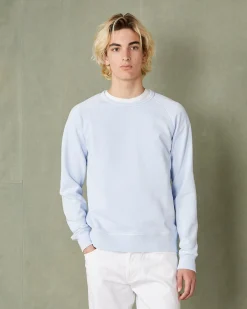 Sweatshirt col rond molleton de coton organique