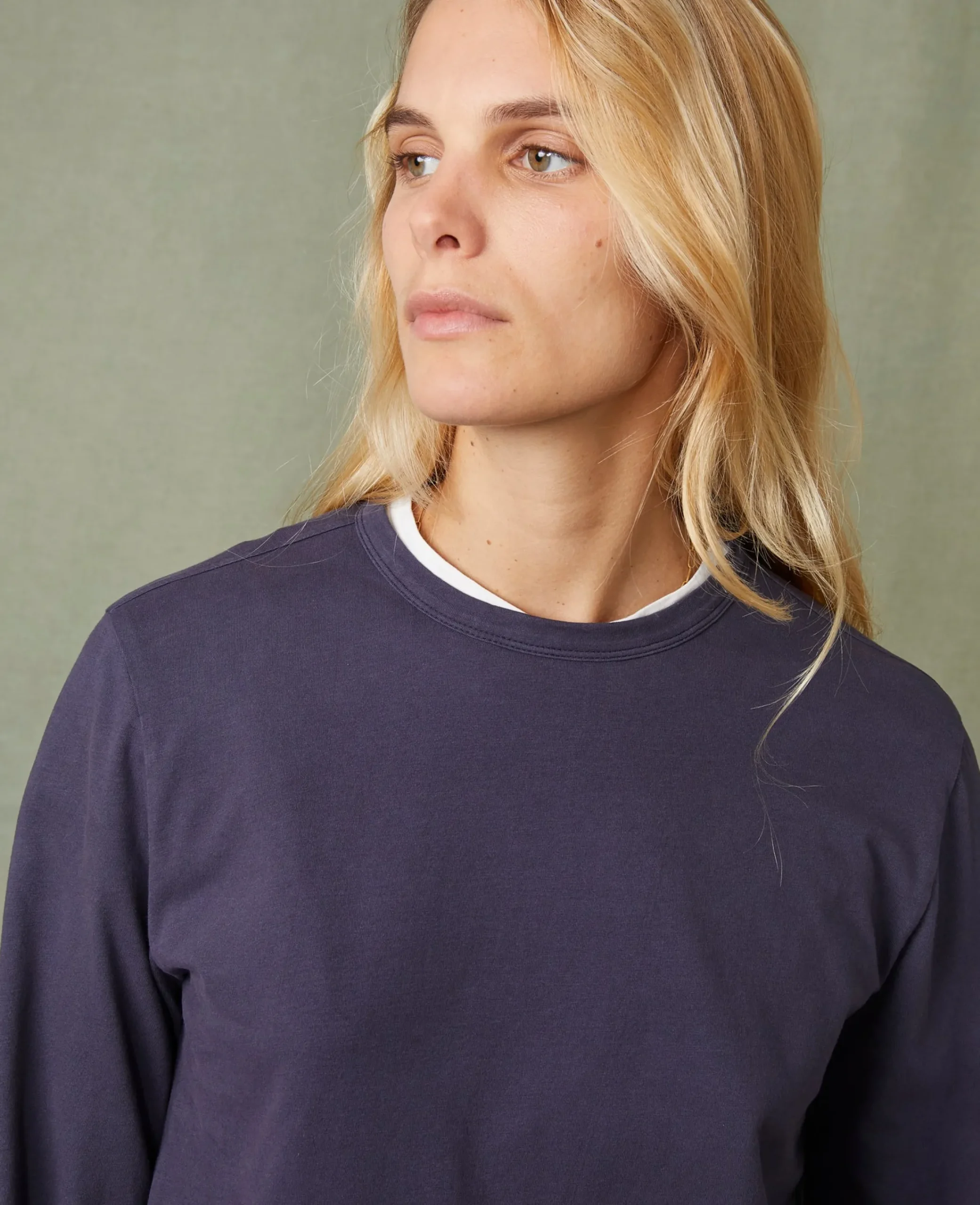 Tee-shirt manches longues coton recyclé et organique