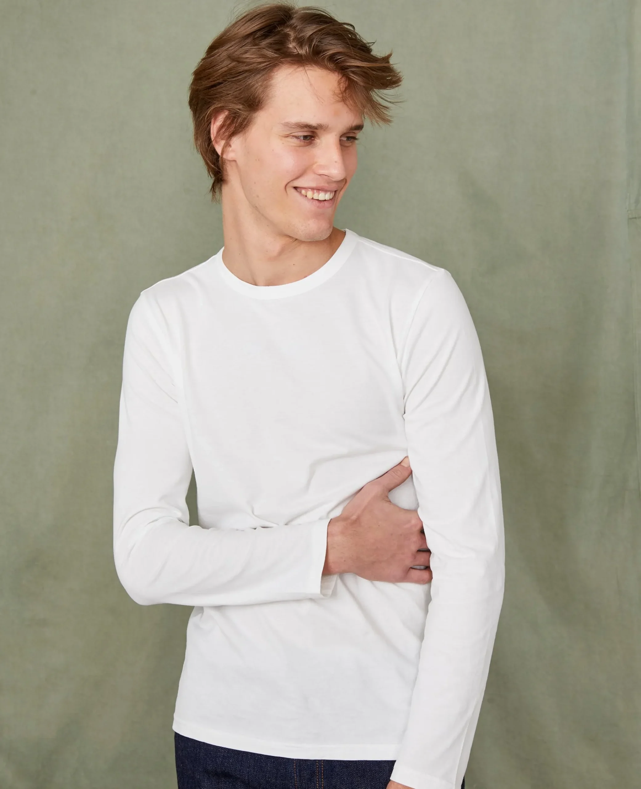 Tee-shirt manches longues coton organique et recyclé