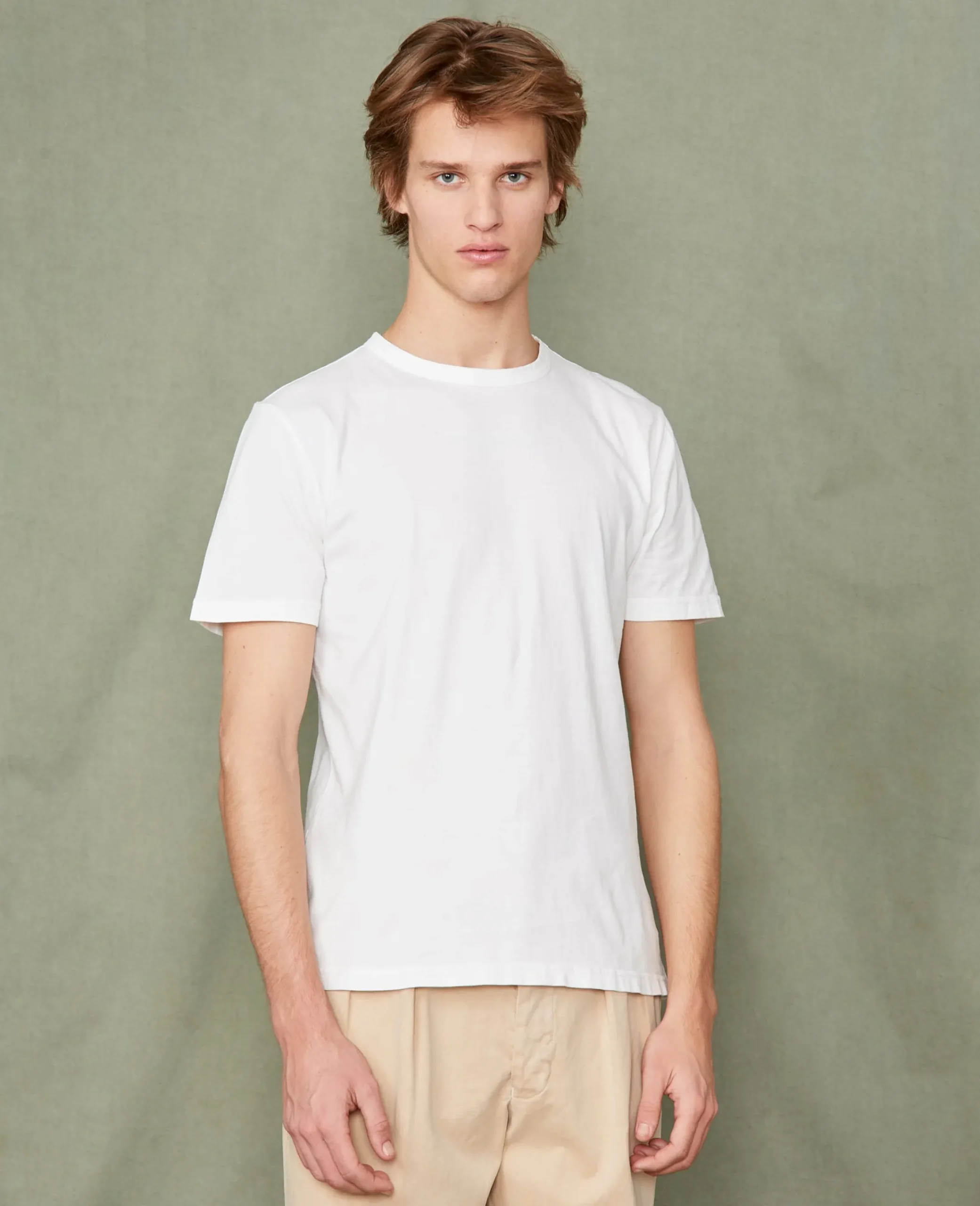 T-shirt col rond coton recyclé et organique