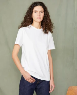 T-shirt col rond coton recyclé et organique