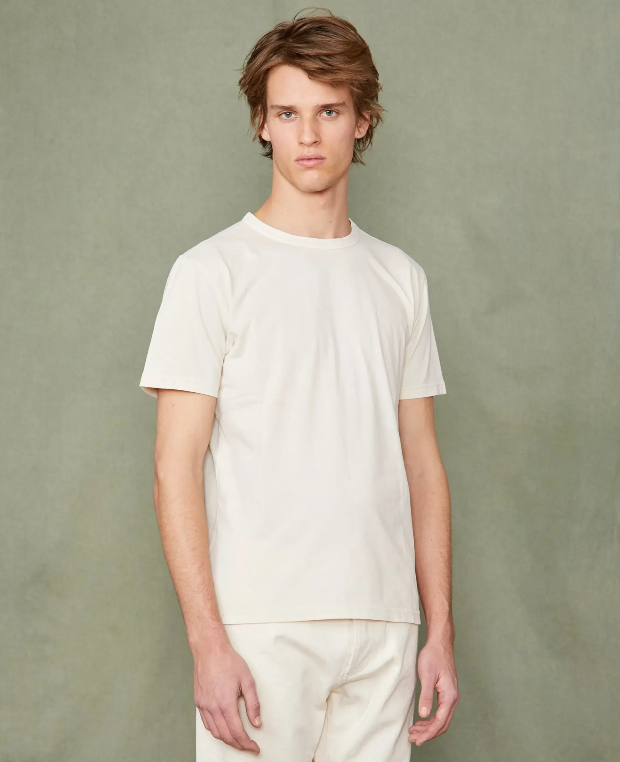 T-shirt col rond coton recyclé et organique