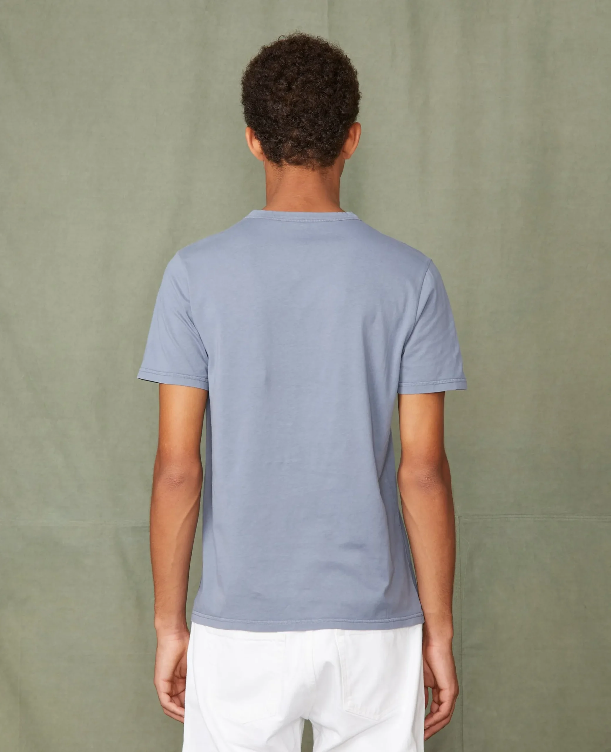 T-shirt col rond coton recyclé et organique