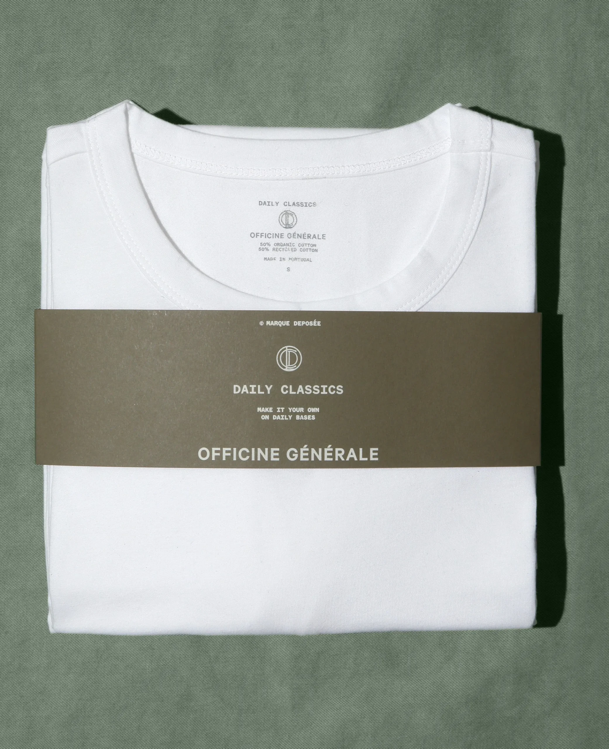 T-shirt col rond jersey de coton organique