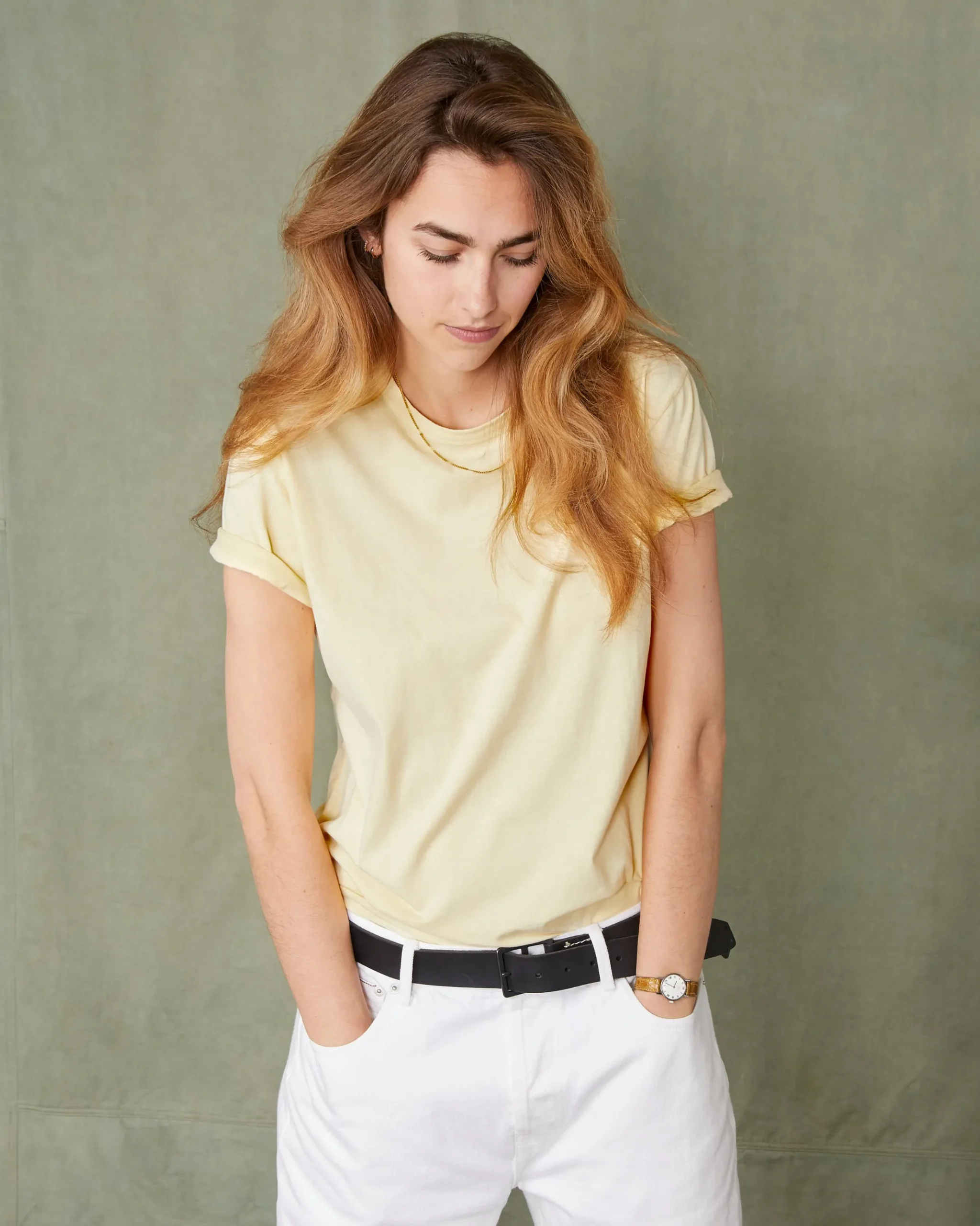 T-shirt col rond jersey de coton organique